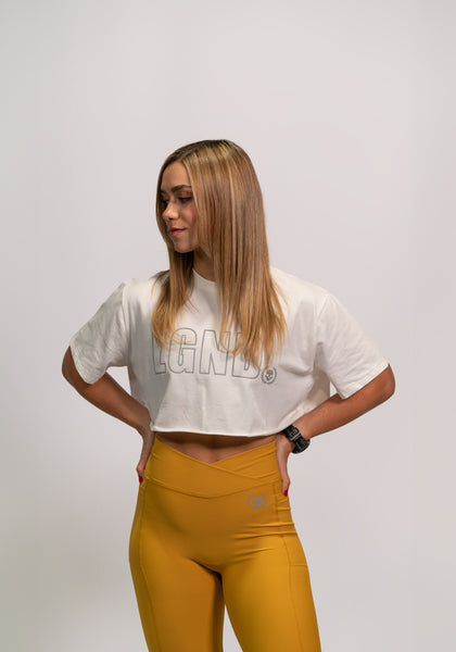 LGND - Crop Top - White