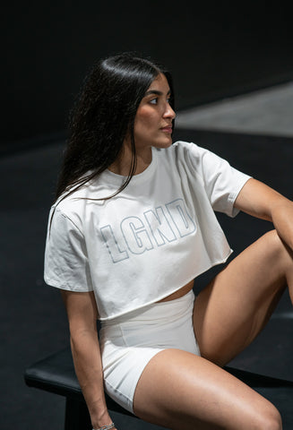 LGND - Crop Top - White