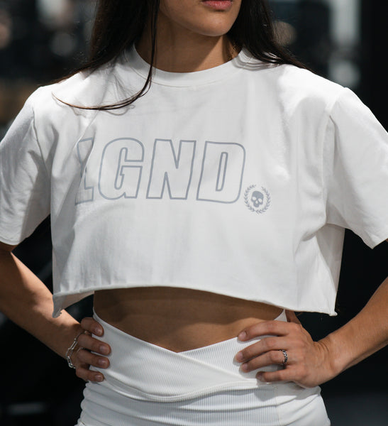 LGND - Crop Top - White